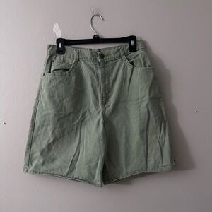 Hunt Club Green Jean Shorts Relaxed Fit